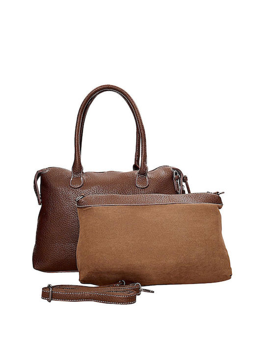 Bag to Bag Set Damen Tasche Schulter Braun