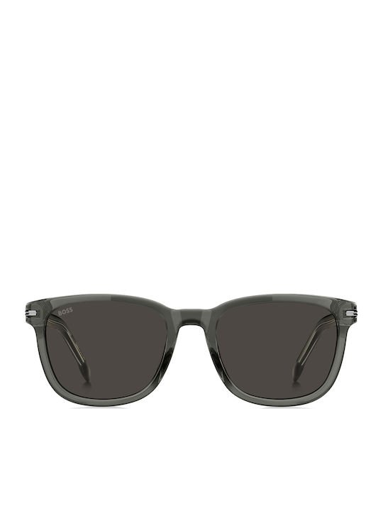 Boss Sunglasses Gray with Acetate Frame & Gray Lens