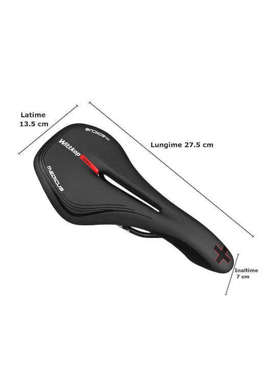 Wittkop Medicus Twin 7.0 Black Bicycle Saddle 270 x 135 mm