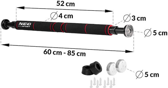 NEO Sport NS-311 Door Pull-Up Bar with 60-85cm for Maximum Weight 100kg
