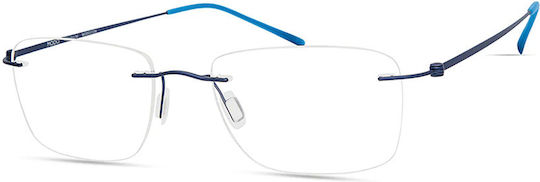 Modo Metal Eyeglass Frame Blue 54184602DNAVY