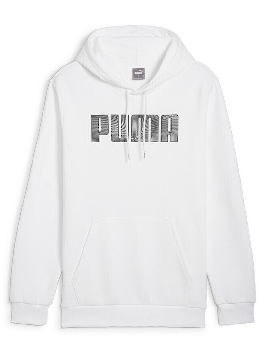 Sweatshirt with Hood White