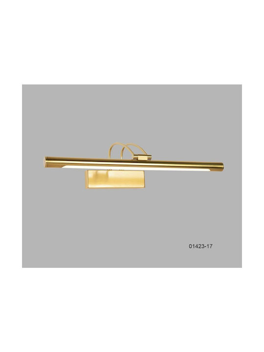 Luma Modern Lamp Wall with Integrated LED and Warm White Light Gold 45cm