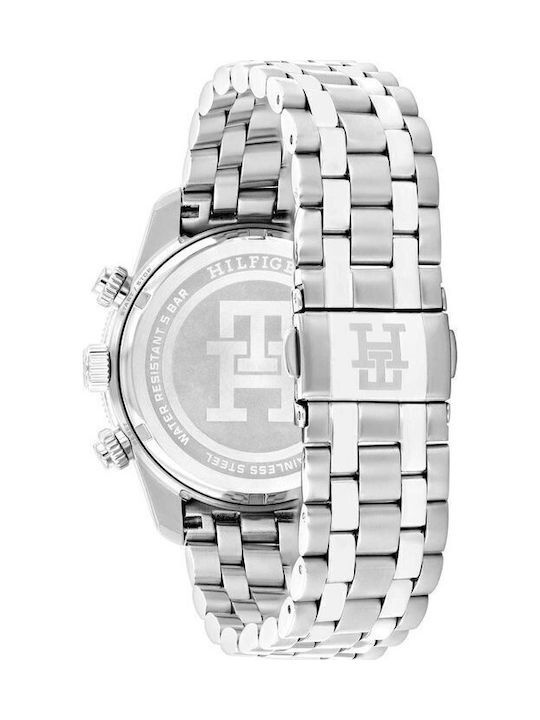 Tommy Hilfiger Lance Men's Watch 41mm Chronograph Battery with Silver Metal Bracelet