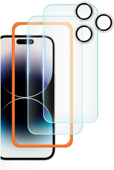 Tech-Protect Supreme Set 0.3mm Gehärtetes Glas (iPhone 17 Pro Max / iPhone 17 Pro / iPhone 16 Pro Max)