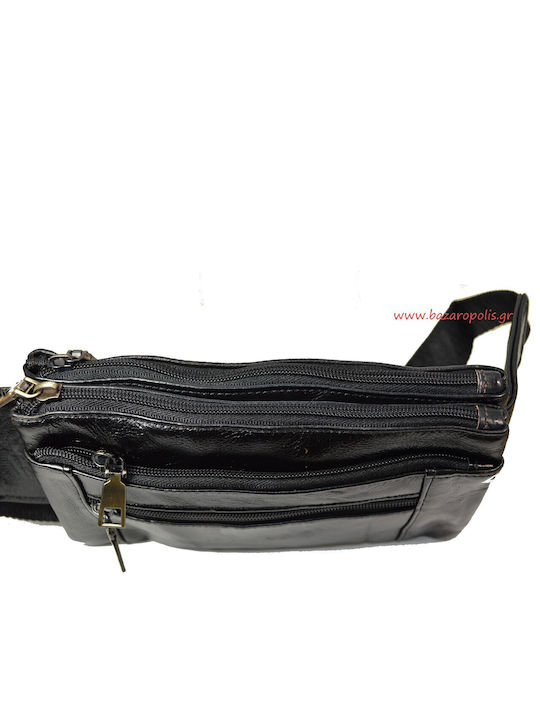 AC 825 Leather Waist Bag Black