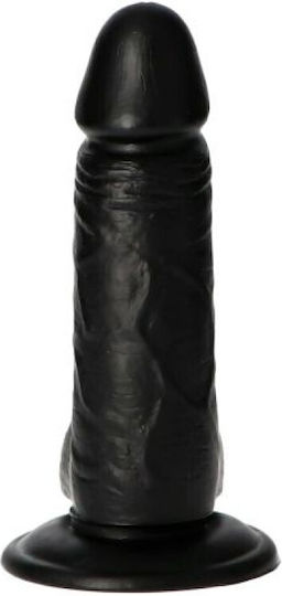 Toyz4lovers Glass Dildo with Balls and Suction Cup Black 17cm