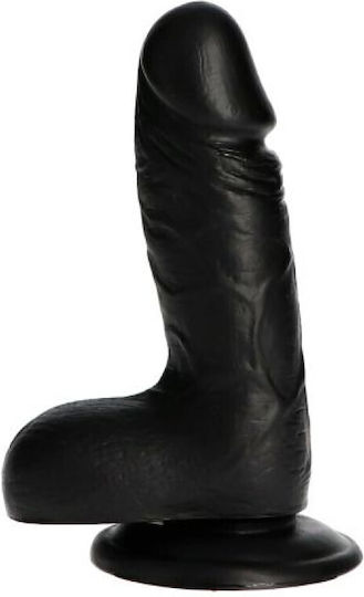 Toyz4lovers Glass Dildo with Balls and Suction Cup Black 17cm