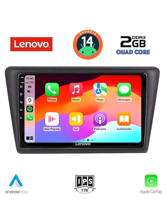 Lenovo Car-Audiosystem für Skoda Schnell 2014> (Bluetooth/USB/WiFi/GPS) mit Touchscreen 9"