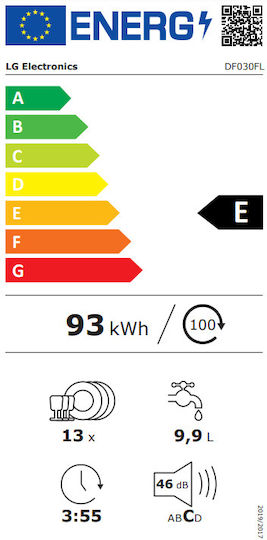 LG Freistehender Geschirrspüler für 13 Gedecke B60xH84.5cm Inox