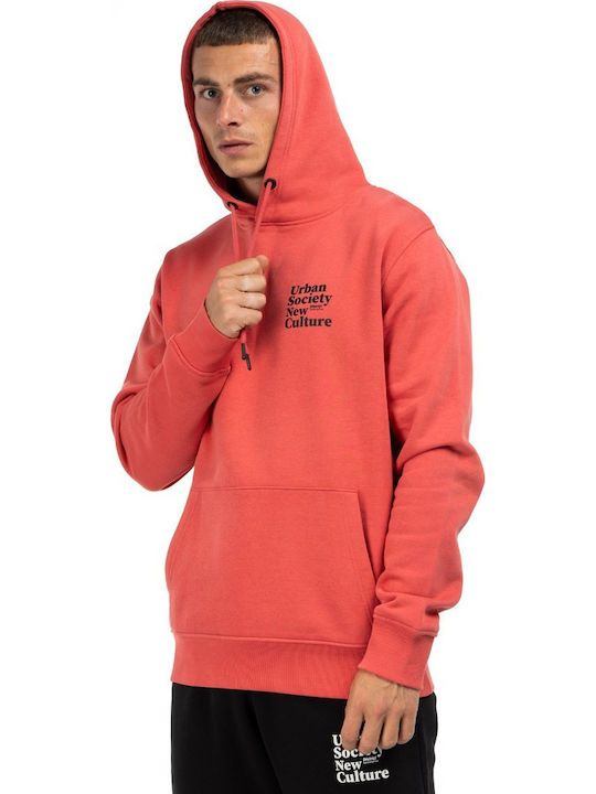 Sweatshirt mit Kapuze coral