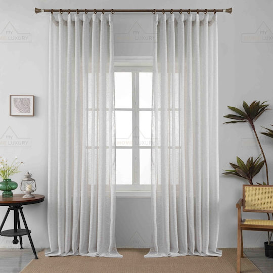 Homeone Curtains With Gray Pencil Pleat 270x300cm