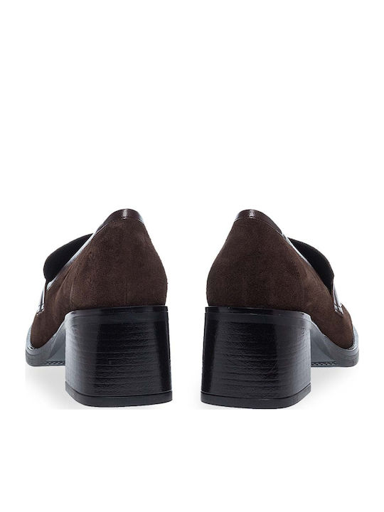 Leder Pumps Braun