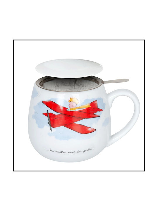 Konitz Mug from Porcelain with Lid White 420ml