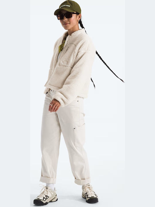 Pile Women's Short Lifestyle Jacket for Winter White Dune
