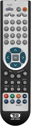 Tele Universal Remote Control USB-100N for CD-DVD Players , Τηλεοράσεις and Ψηφιακούς Δέκτες