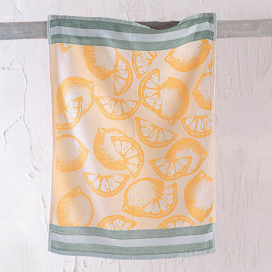 Rythmos Citrus Handtuch aus 100% Baumwolle in Gelb Farbe 50x70cm Rythmos Citrus Handtuch aus 100% Baumwolle in Gelb Farbe 50x70cm