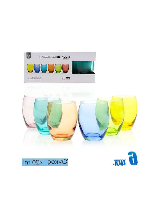 6 Pahar pentru apa din Sticlă 420ml