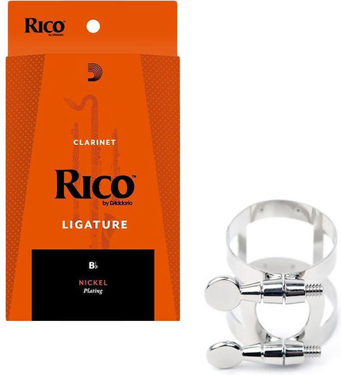 Daddario Woodwinds Rico Rcl1ln Σφιγκτήρας Κλαρινέτου Bb Nickel-plated