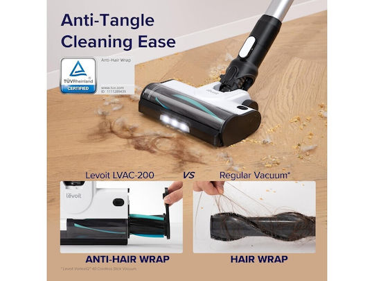 Levoit Rechargeable 2 in 1 Stick & Handheld Vacuum White LVAC-200