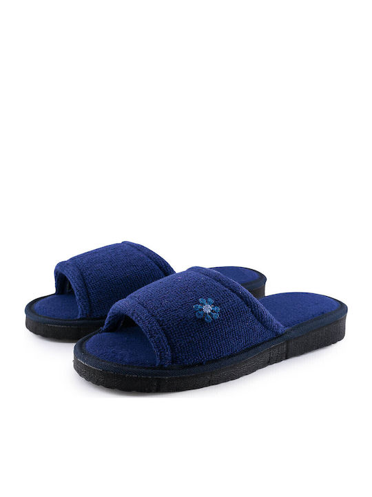 Terry Women's Winter Slippers Blue