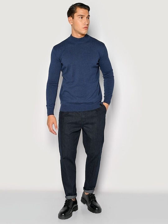 Ανδρικό Παντελόνι Τζιν με Slim Εφαρμογή Blue
