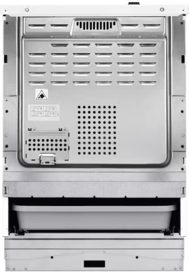 AEG Κουζίνα 73lt με Κεραμικές Εστίες Π59.6εκ. Inox