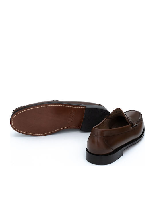 Leder Herren Mokassins in Braun Farbe