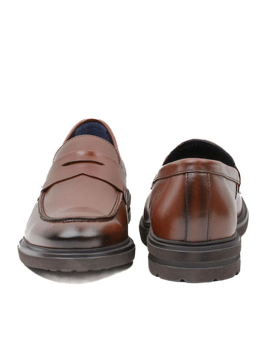 Belgas Δερμάτινα Ανδρικά Loafers σε Ταμπά Χρώμα