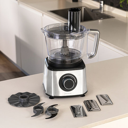 Cecotec Paprika 2000 Multifunktions-Food-Prozessor 2000W mit Behälter 3.5Es Silber