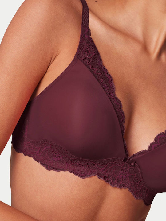 Triumph Amourette Charm Bra without Underwire Burgundy