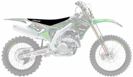 Калъф за седалка Blackbird Racing Pyramid 1433g Kawasaki Kx 450 21-23 Kawasaki Kx 250 21-23 1бр Черен