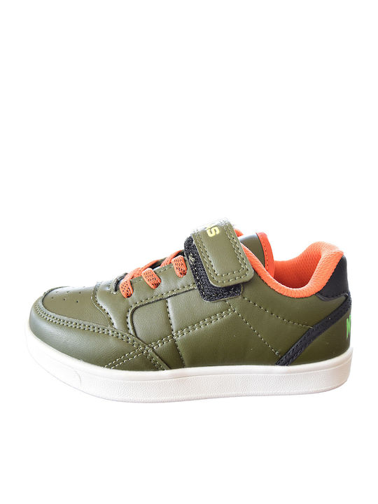 Παιδικά Sneakers με Σκρατς Χακί