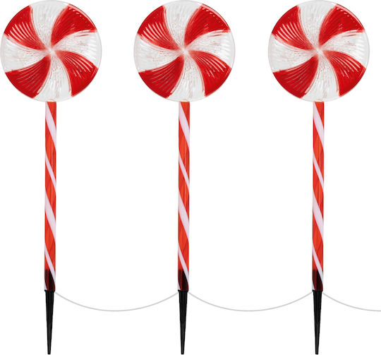 ECD Germany Illuminated Christmas Figure Candy Red Height 62cm