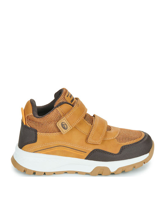 Kinder Sneakers Hoch mit Klettverschluss Braun