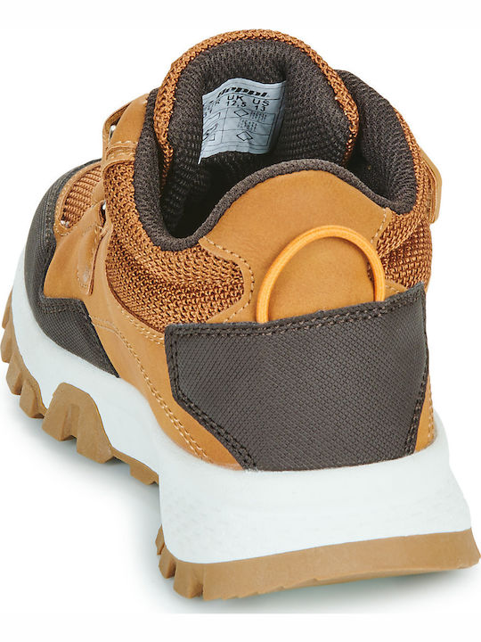 Kinder Sneakers Hoch mit Klettverschluss Braun