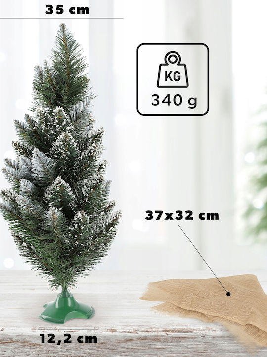 Christmas Decorative Illuminated Tree 50cm Adorned Green