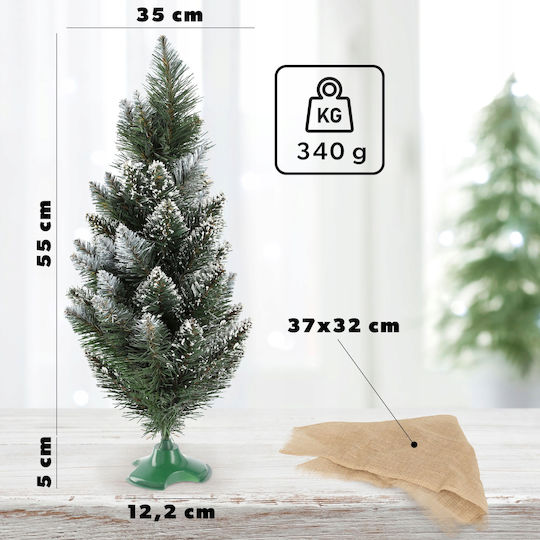 cu lumină LED Decorațiune de Crăciun Braduleț 50cm. Împodobit Verde