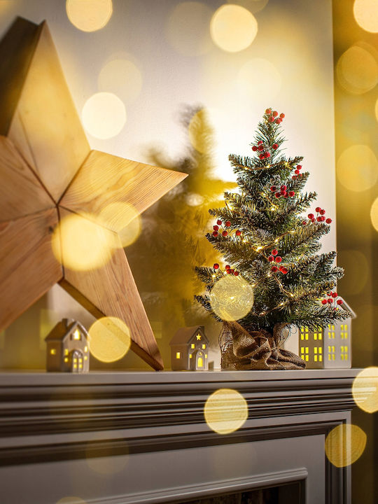 Christmas Decorative Illuminated Tree 50cm Adorned Green