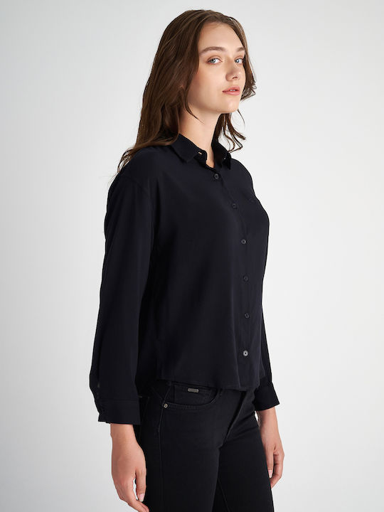 Staff Lina Women's Long Sleeve Shirt Black