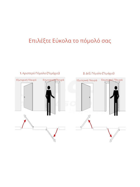 Best Design Πόμολο Εξώπορτας Πλάκα Αριστερό