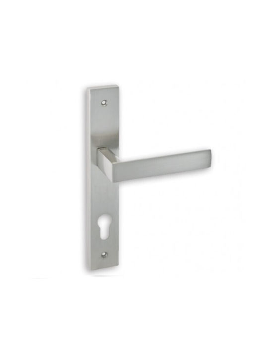 Best Design Lever Front Door with Plate Left (Center Distance 135mm) Sahara