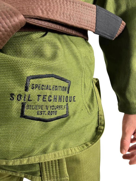 Soiltecnique Ανδρική Ζακέτα Brazilian Jiu Jitsu Πράσινη