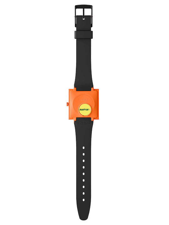 Swatch Swatch Women's Watch with Black Rubber Strap