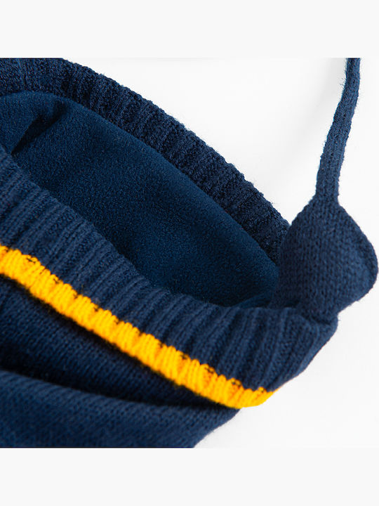 Kinder Mütze Gestrickt Blau