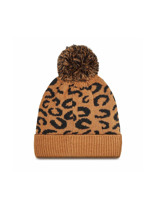 Guess Kids Beanie Knitted Brown