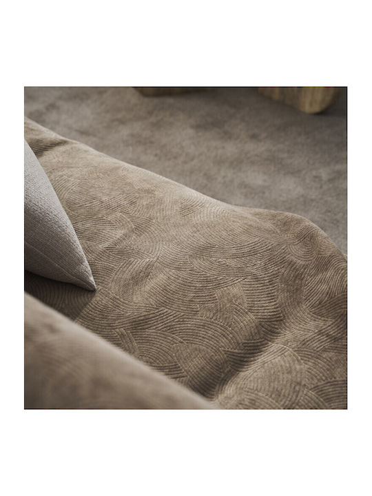 Gofis Home Sofa Throws 2 Seater Nimbus 180x250cm Taupe 447/22