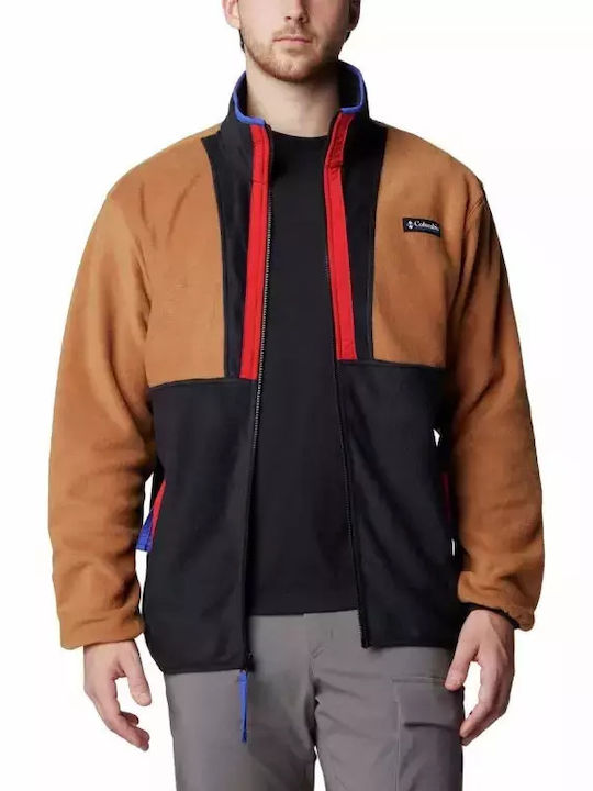 Backbowl Ii Full Ανδρική Ζακέτα Fleece Camel Brown, Black