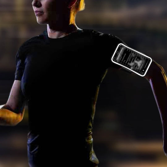 Sportarmband Smartphone Regenfestes Fenster Touch Verstellbarer Gurt Schwarz