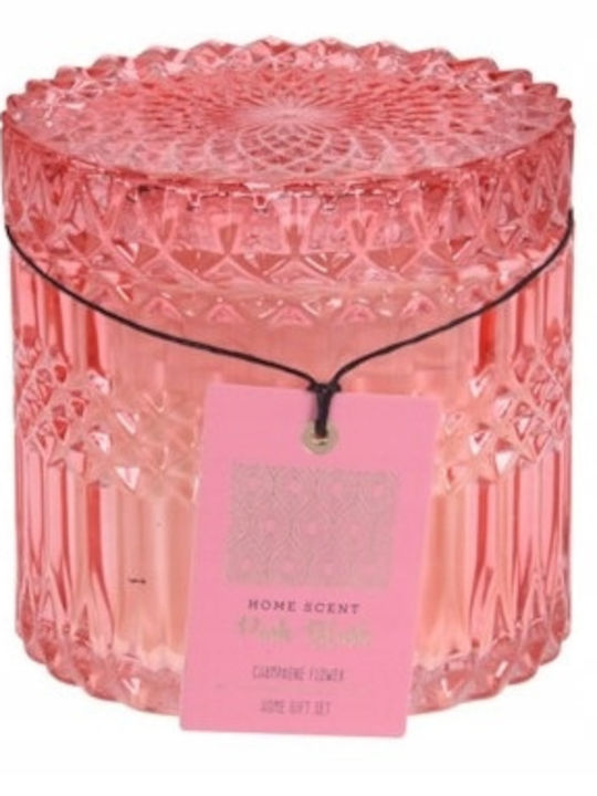 Koopman Christmas Glass Candle 11x10.5cm Various Colors
